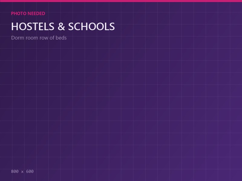 Hostels, Schools & PG